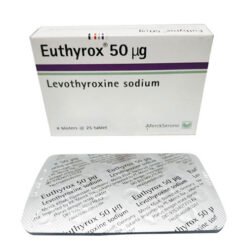 Euthyrox Levothyroxine 50mcg 500 Tablets